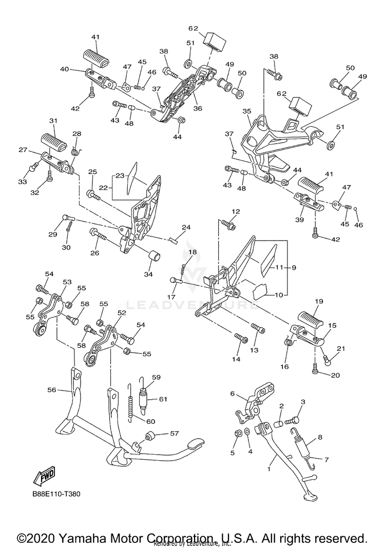 Stand Footrest Schematic
