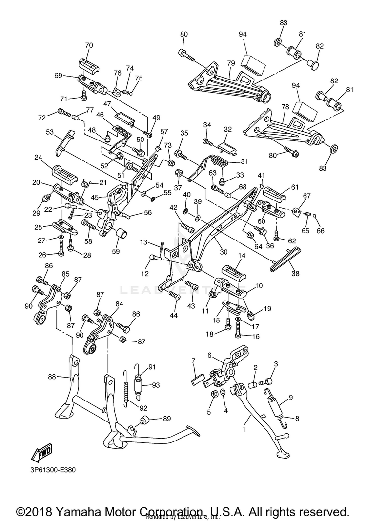 Stand Footrest Schematic