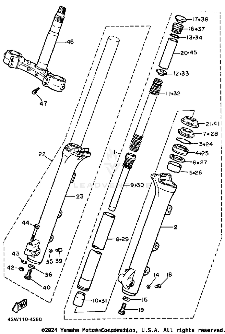 Front Fork Schematic