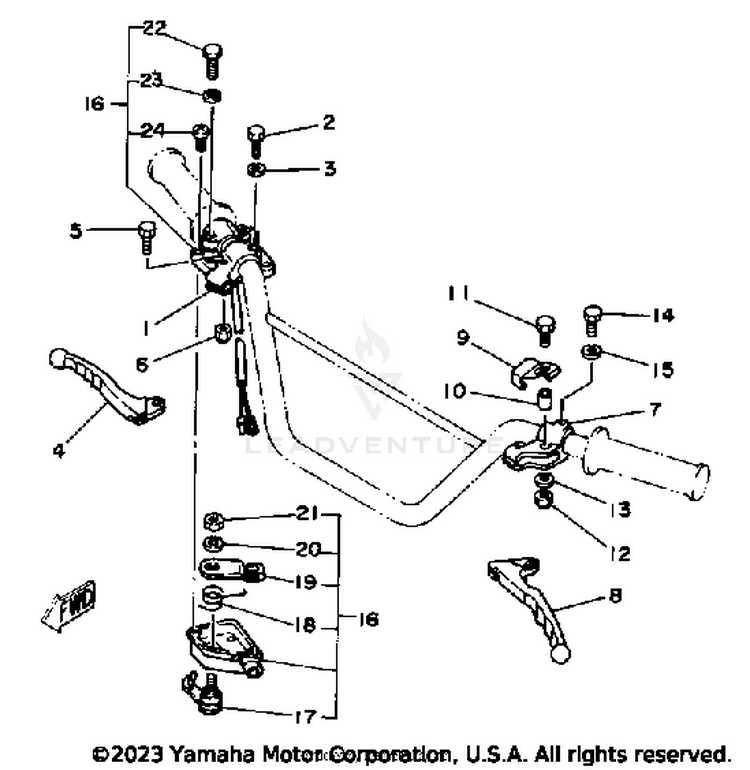 Handle Switch - Lever Schematic