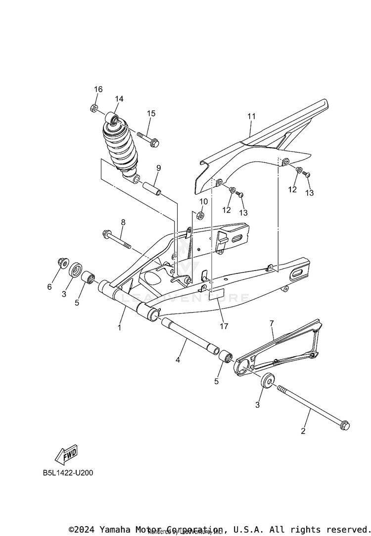 Rear Arm & Suspension Schematic