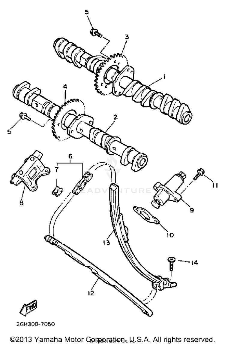 Camshaft Chain Schematic