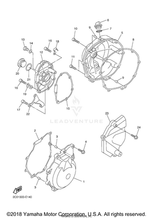 Crankcase Cover 1 Schematic