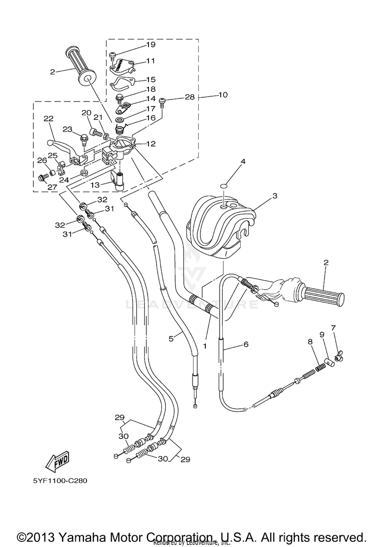 Steering Handle Cable Schematic