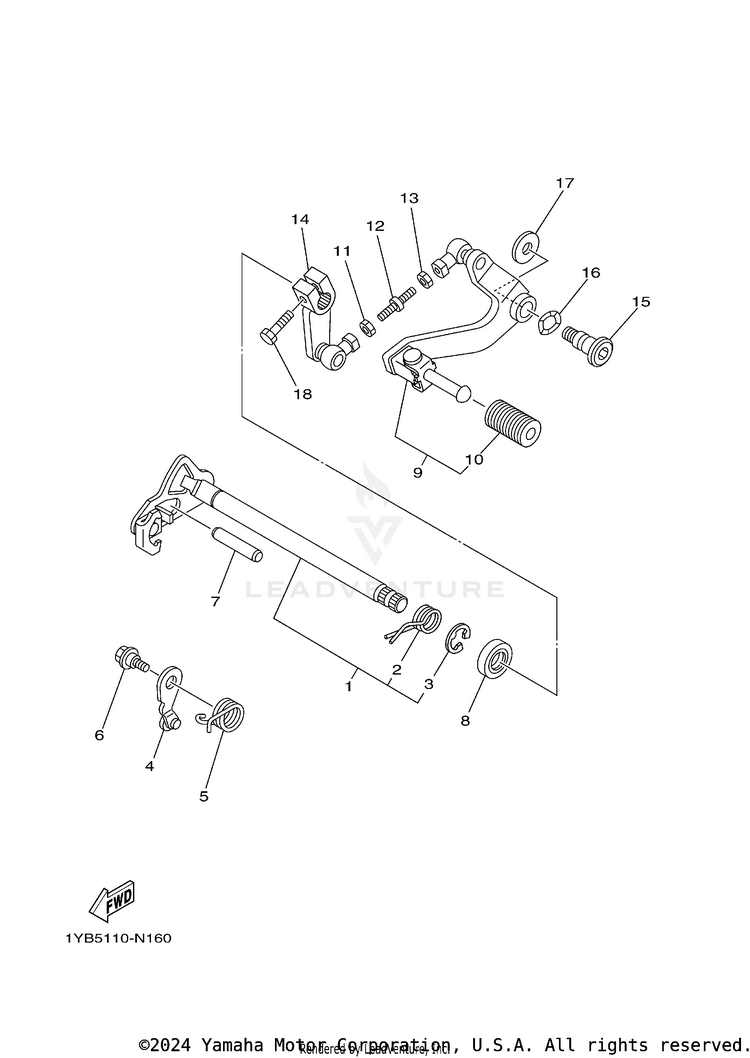 Shift Shaft Schematic