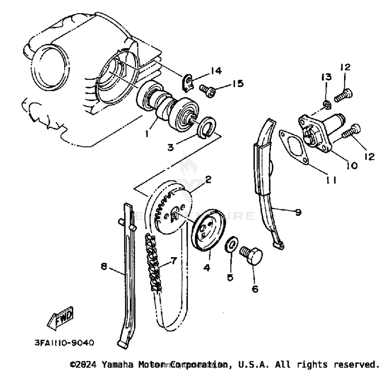 Camshaft - Chain Schematic