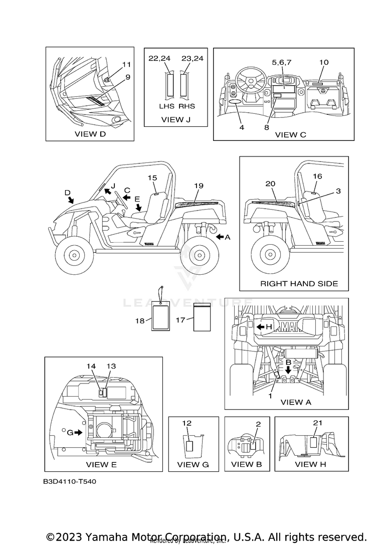 Emblem Label 1 WOLVERINE R-SPEC HUN - YXE70WPHJH - 2018 Schematic