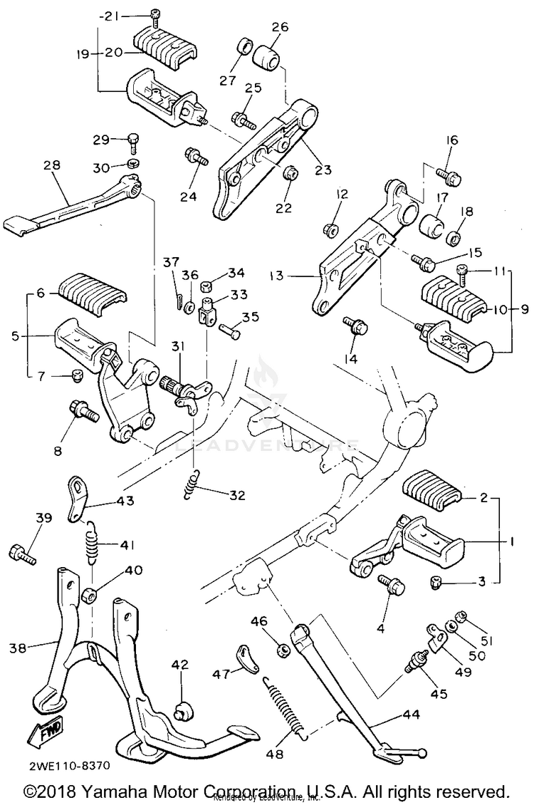 Stand Footrest Schematic
