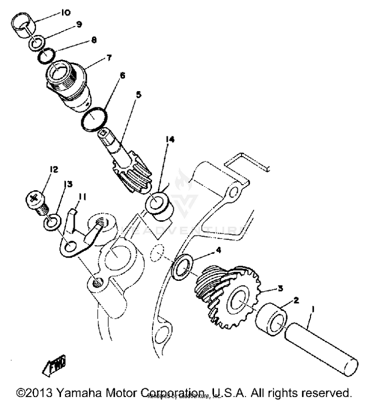 Tachometer Gear Schematic