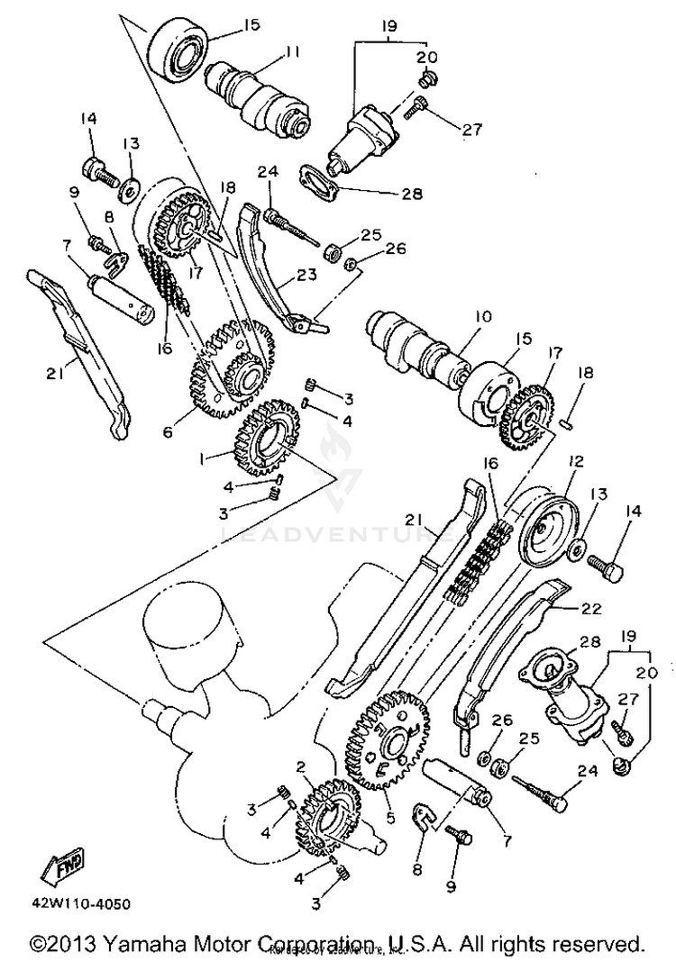 Camshaft Chain Schematic
