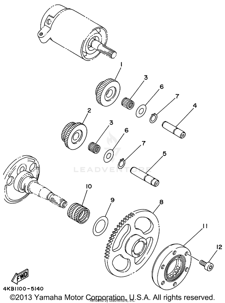 Starter Clutch Schematic
