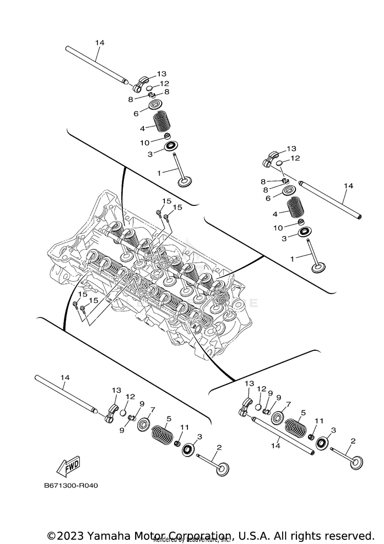 Valve FZ10 - FZ10HCB - 2017 Schematic