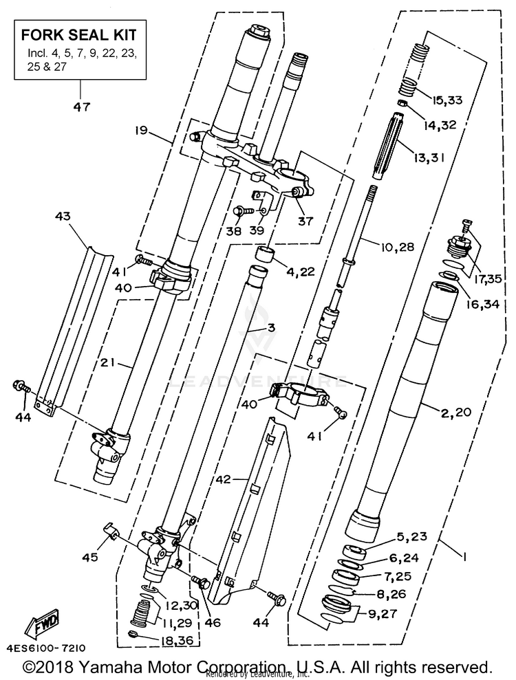 Front Fork Schematic