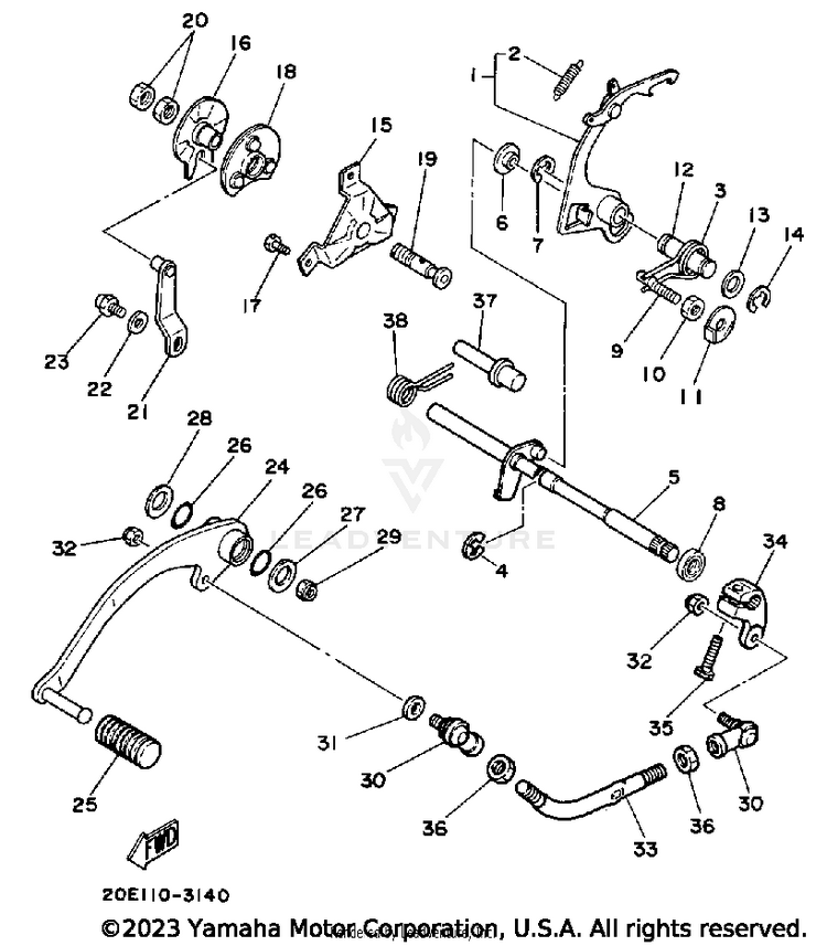 Shift Shaft Schematic