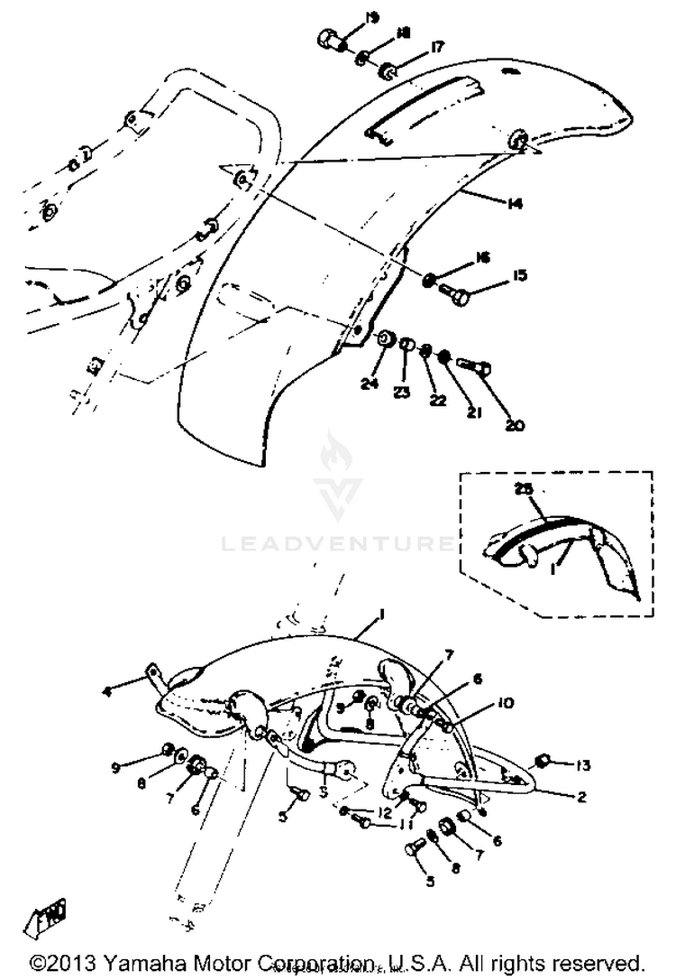 Front Fender Rear Fender Schematic