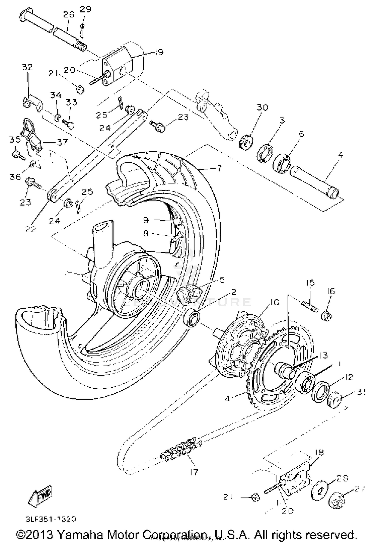Rear Wheel Schematic