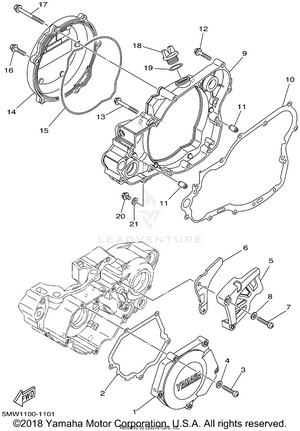 Crankcase Cover 1 Schematic
