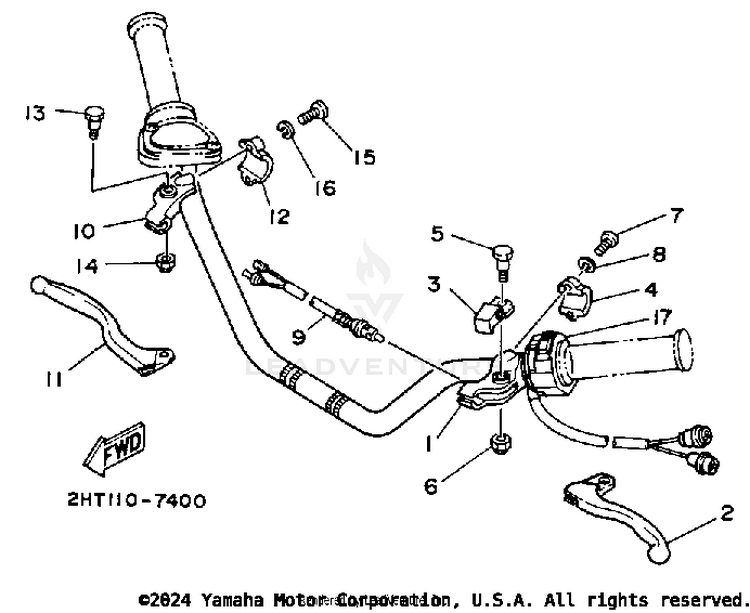Handle Switch - Lever Schematic