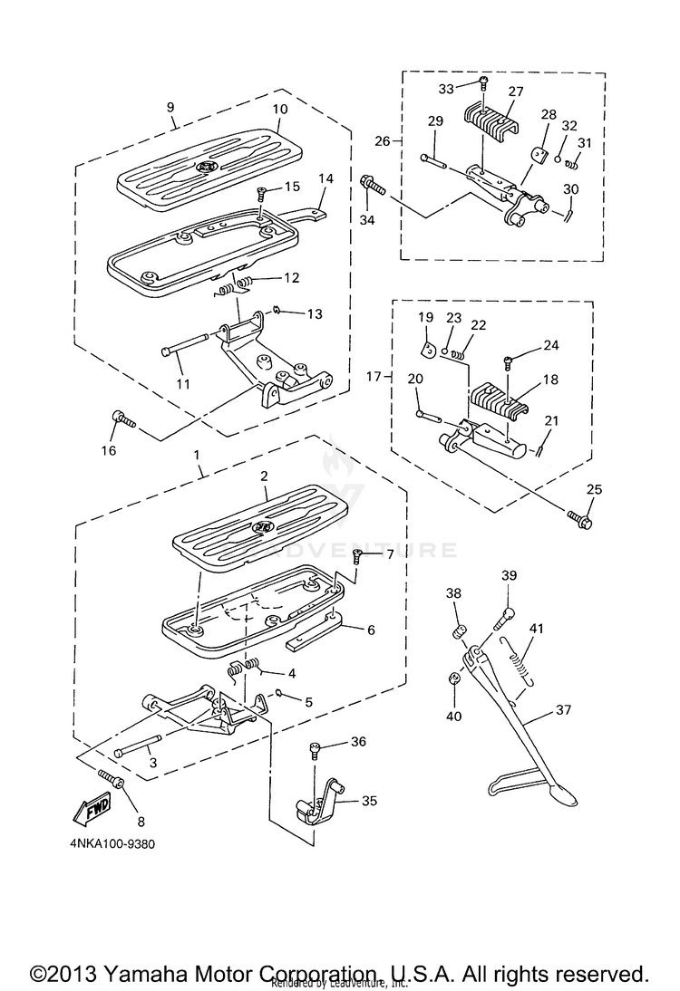Stand Footrest Schematic
