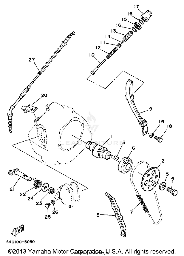 Camshaft - Chain Schematic