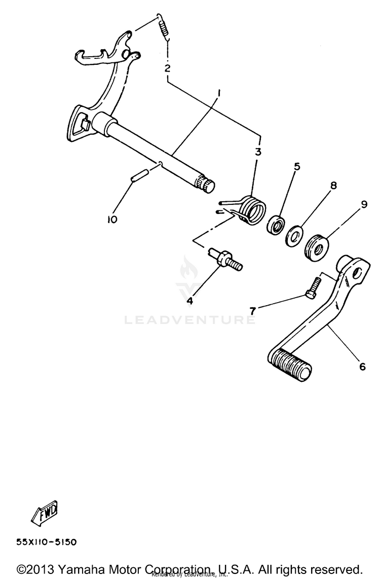 Shift Shaft Schematic