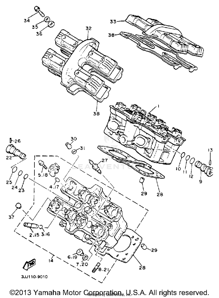 Cylinder Head Schematic