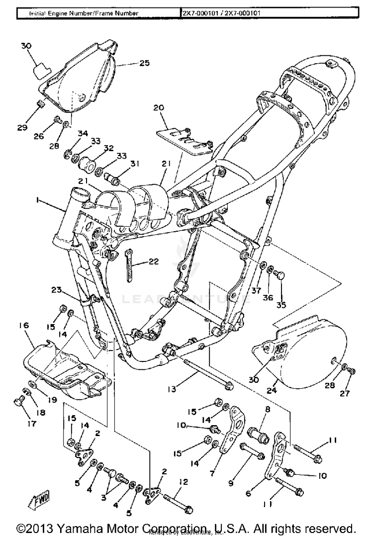 Frame - Side Cover Schematic