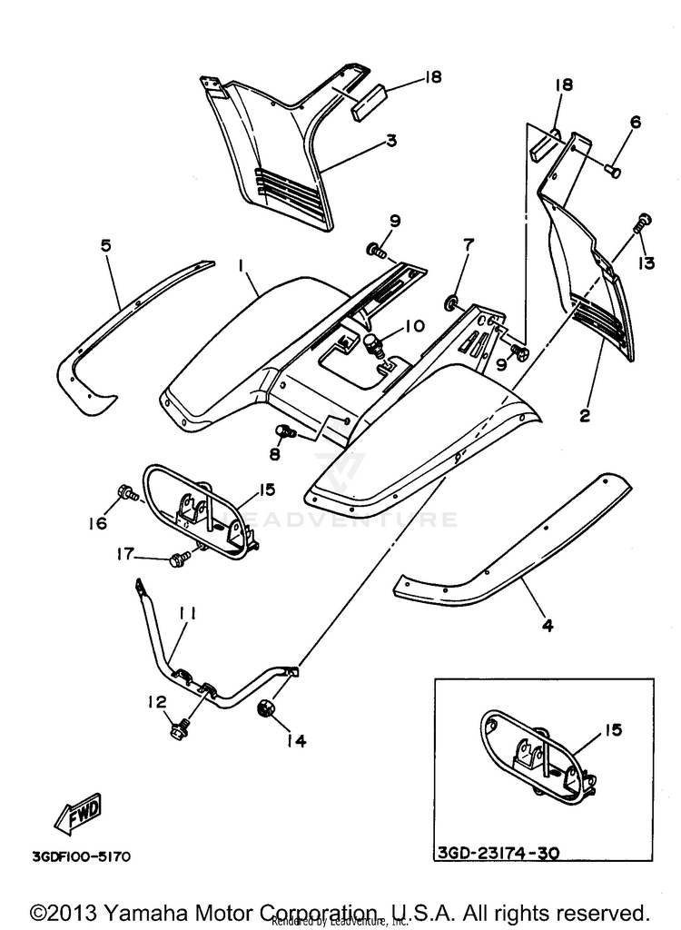 Front Fender Schematic
