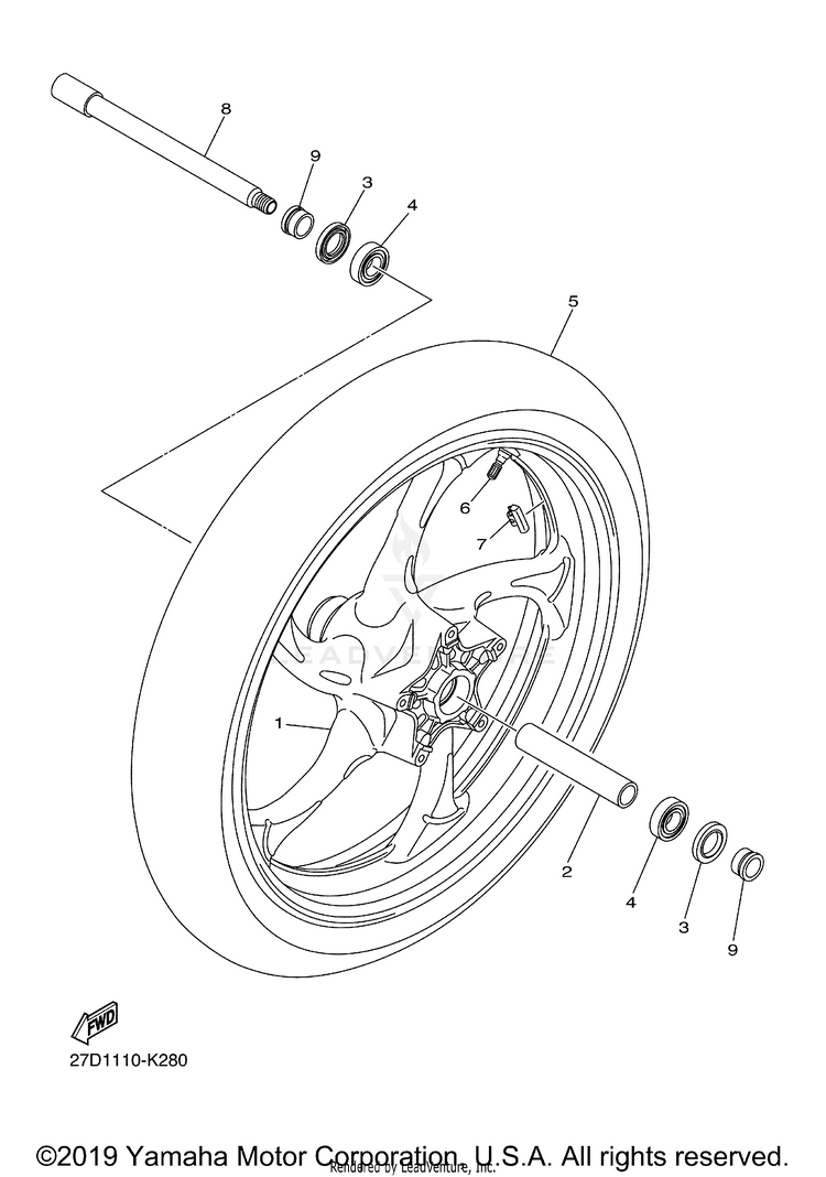 Front Wheel Schematic