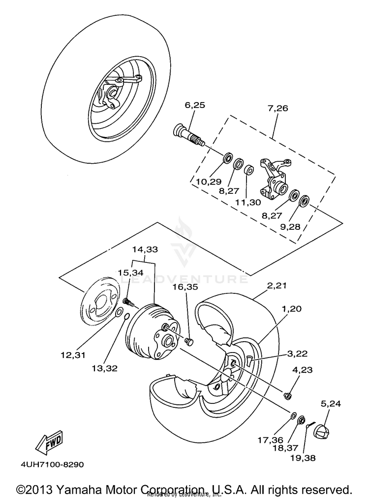 Front Wheel Schematic