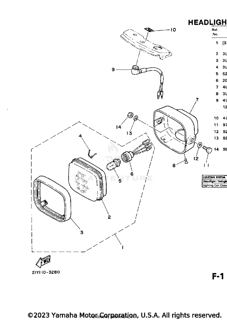 Headlight Schematic
