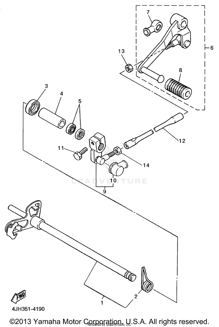 Shift Shaft Schematic