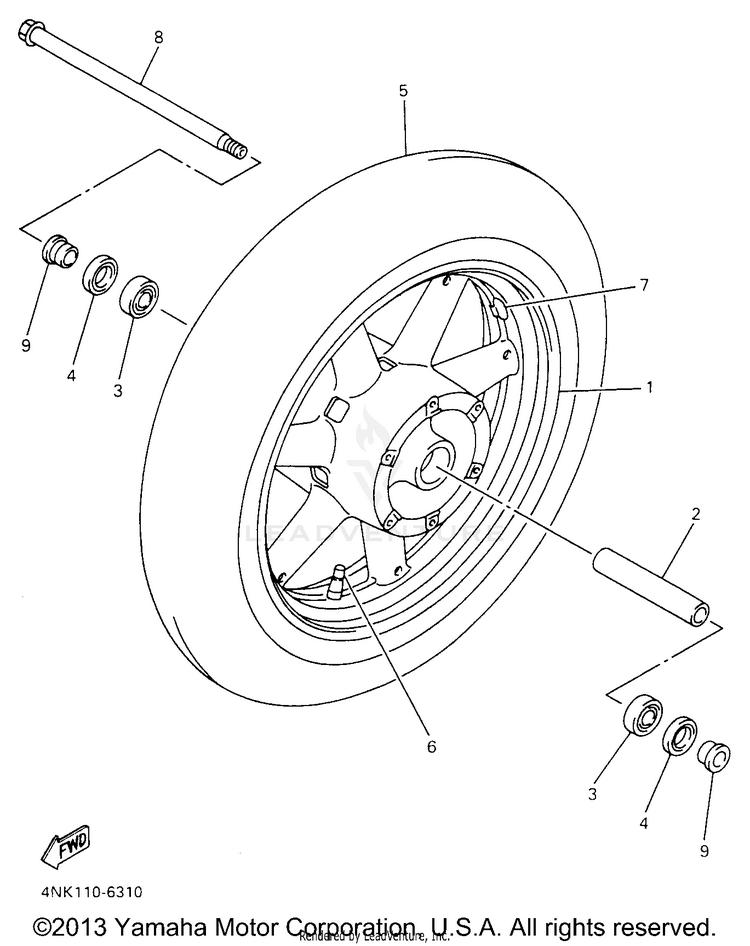 Front Wheel Schematic