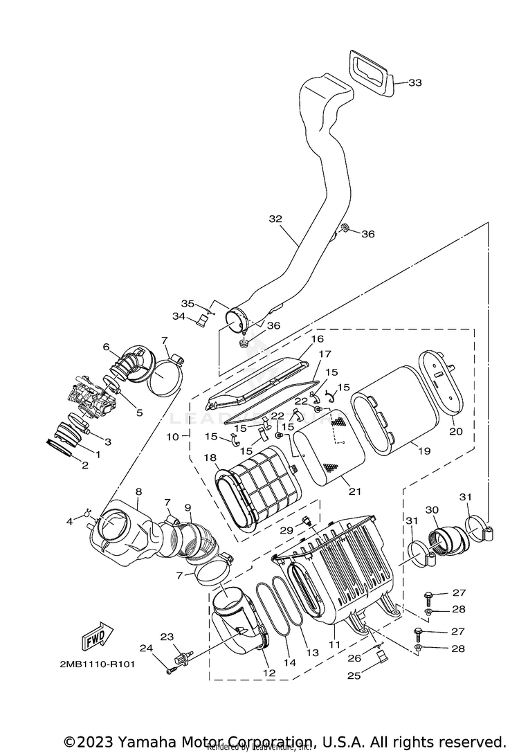 Intake WOLVERINE - YXE70WDBHG - 2017 Schematic
