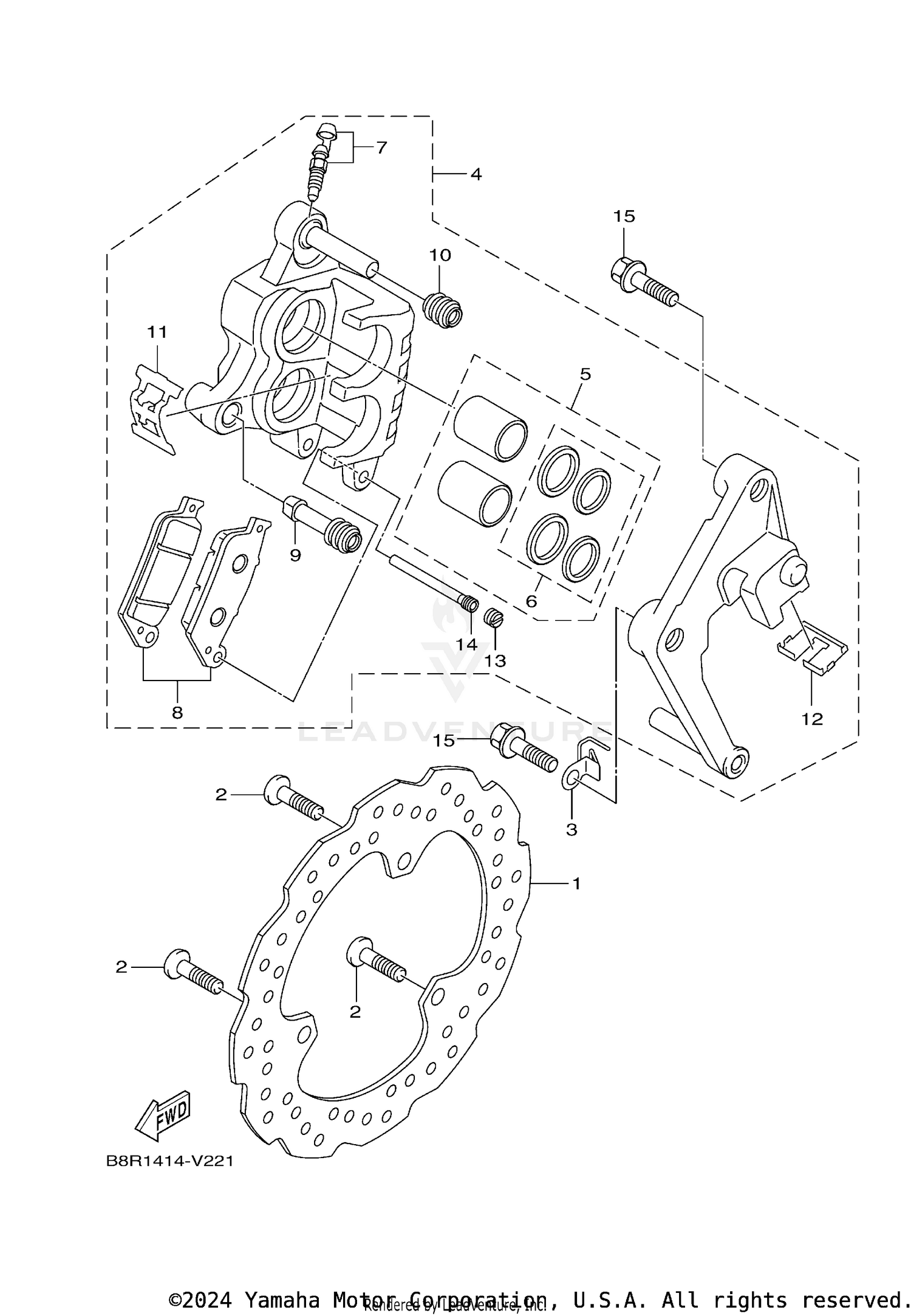 FRONT BRAKE CALIPER