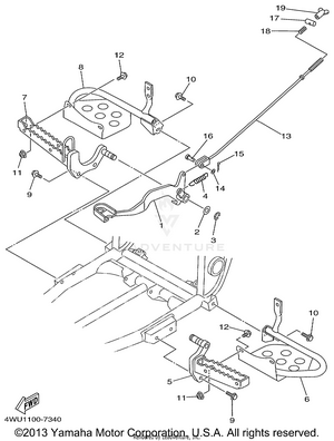 Stand Footrest Schematic