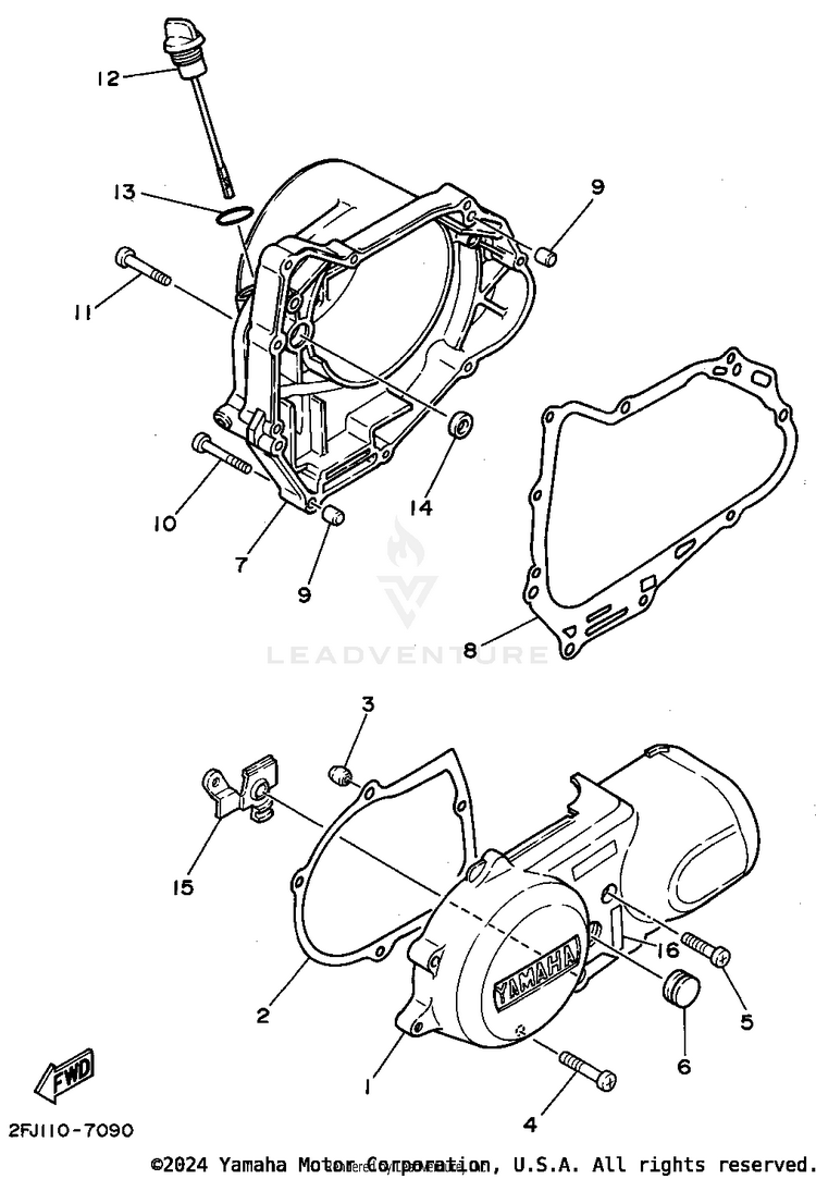 Crankcase Cover 1 Schematic