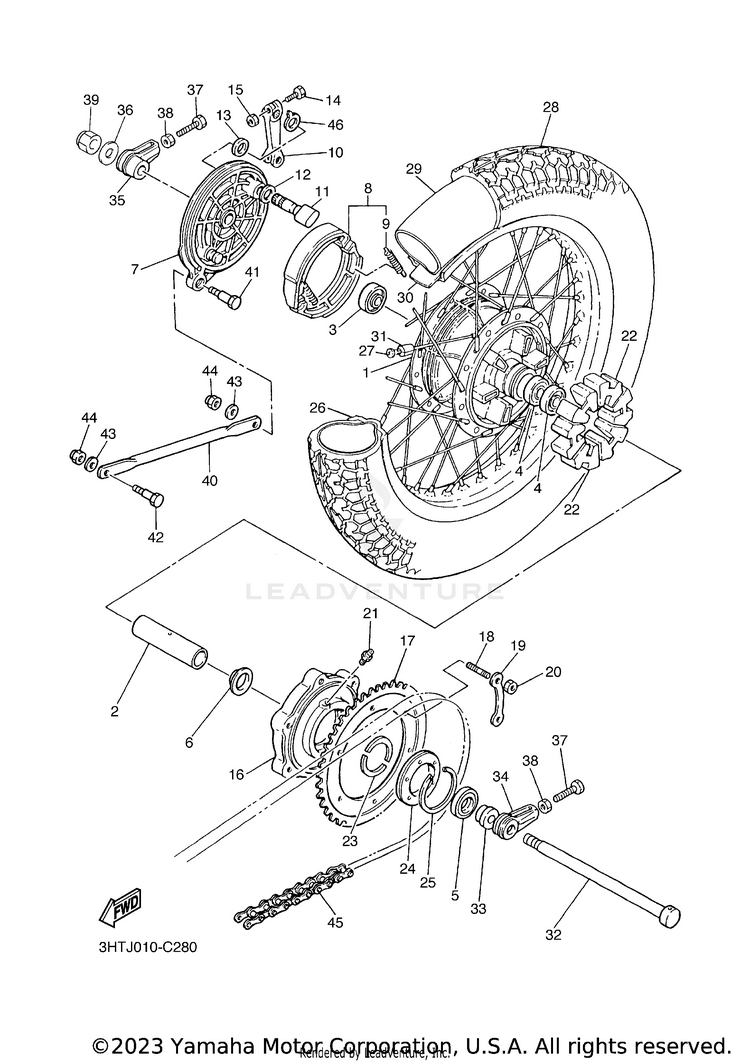 Rear Wheel Schematic