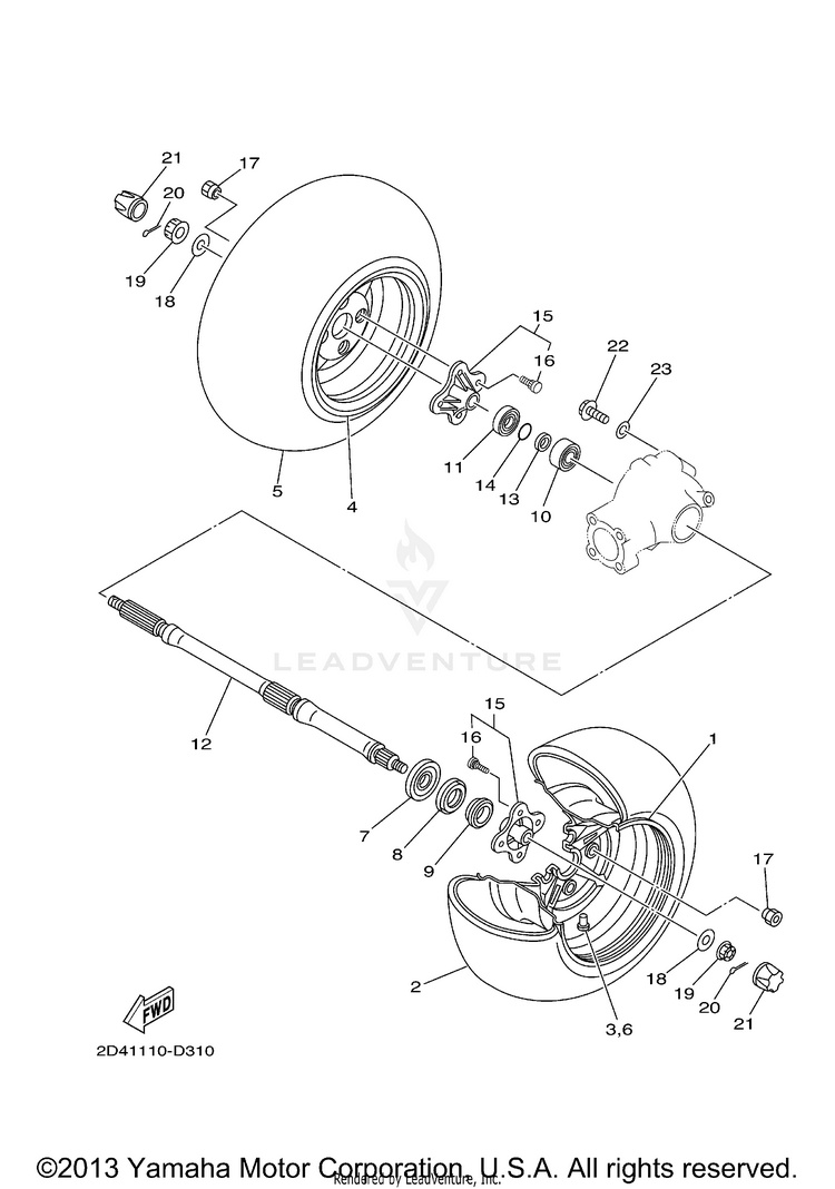 Rear Wheel Schematic