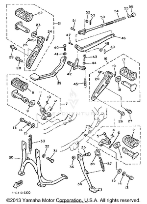 Stand Footrest Schematic