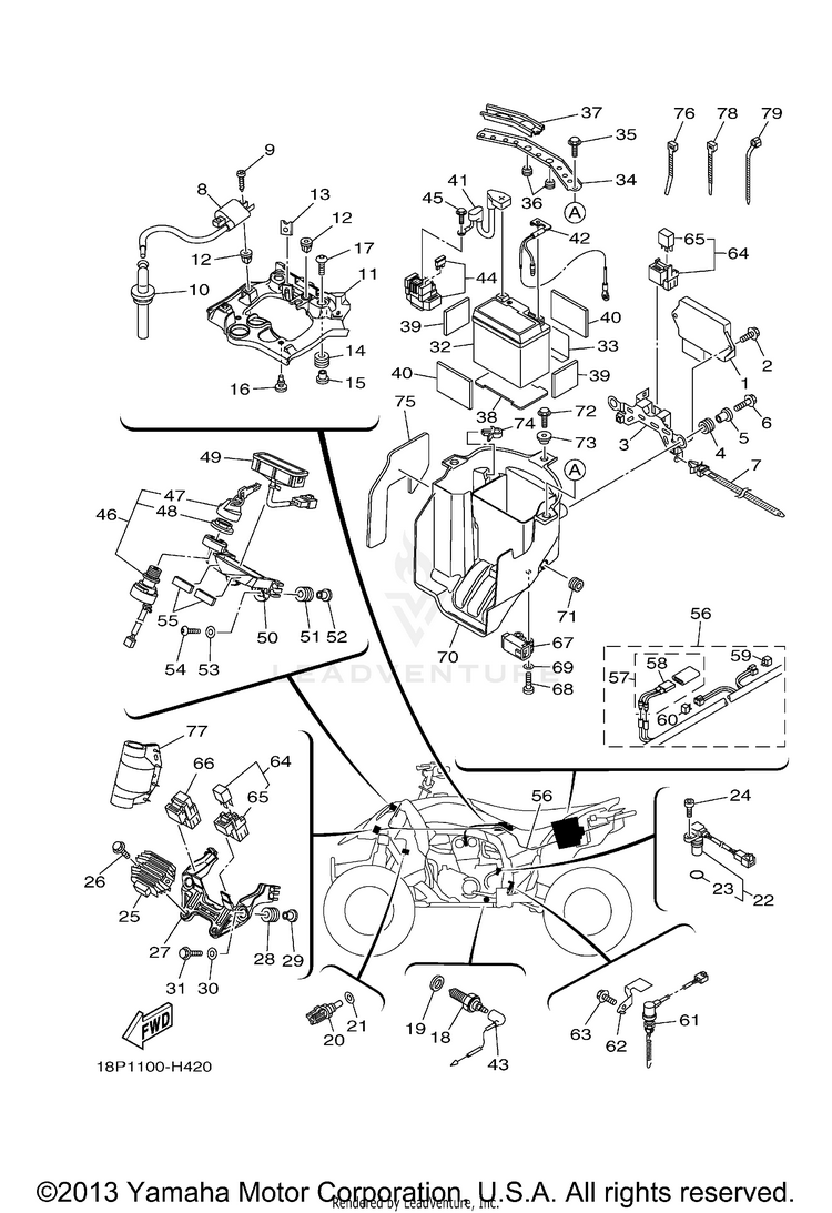 Electrical 1 YFZ450RSEY (BLACK) - 2009 Schematic