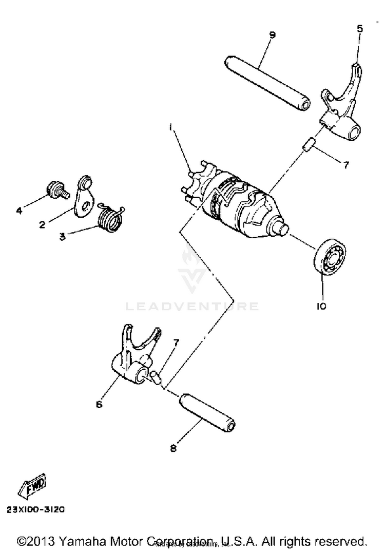 Shift Cam - Fork Schematic