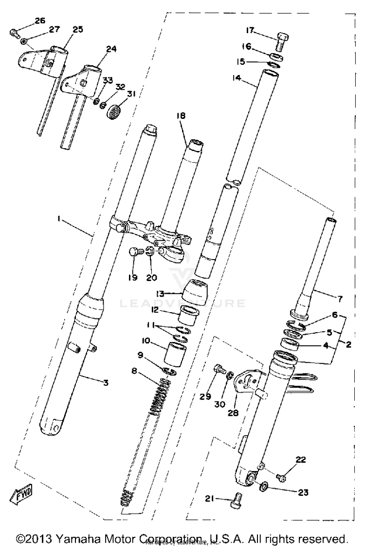 Front Fork Schematic