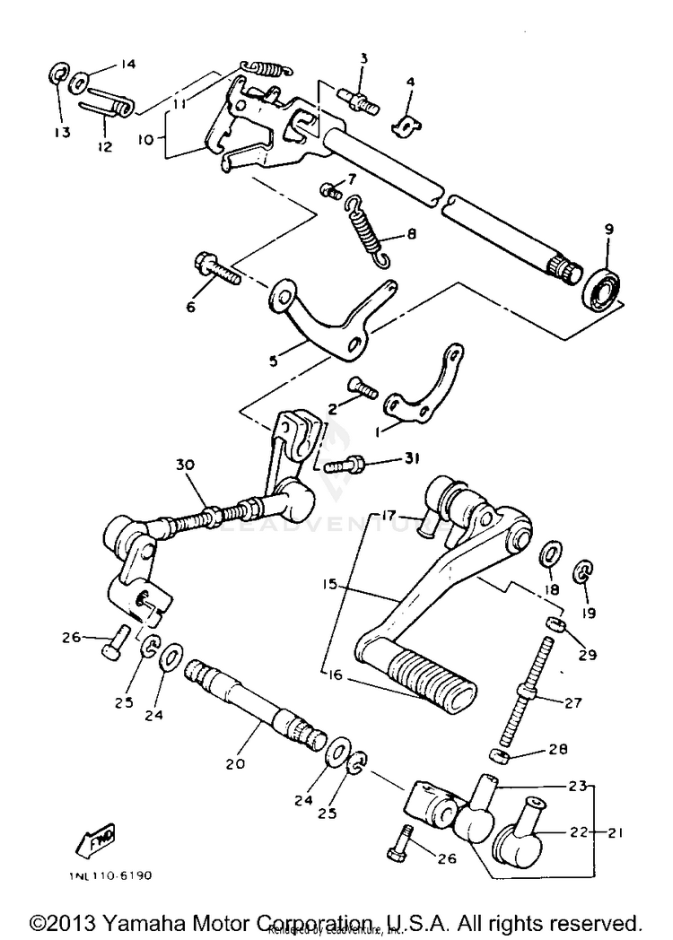 Shift Shaft Schematic