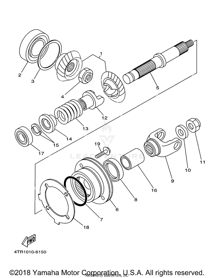 Middle Drive Gear Schematic