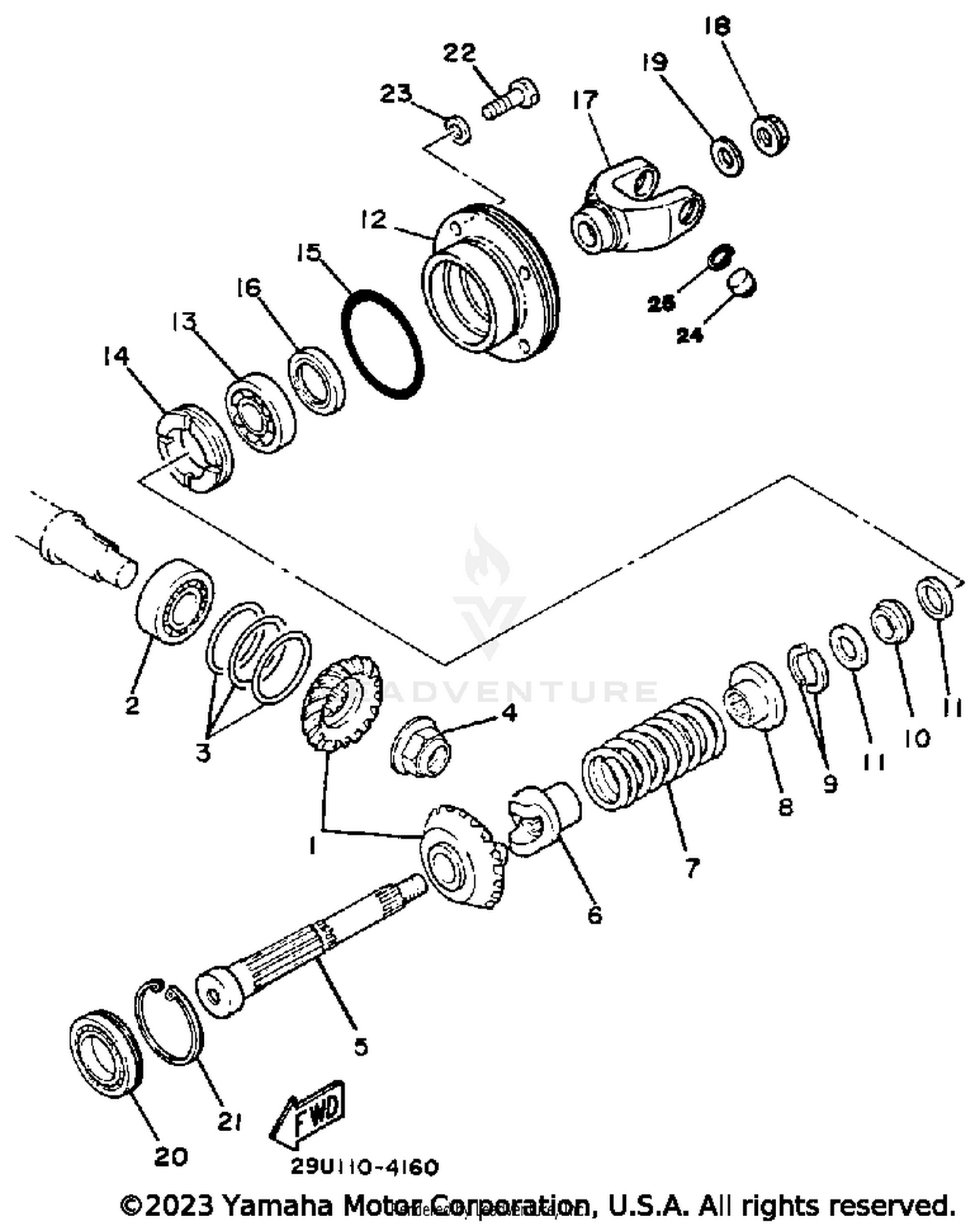 MIDDLE DRIVE GEAR