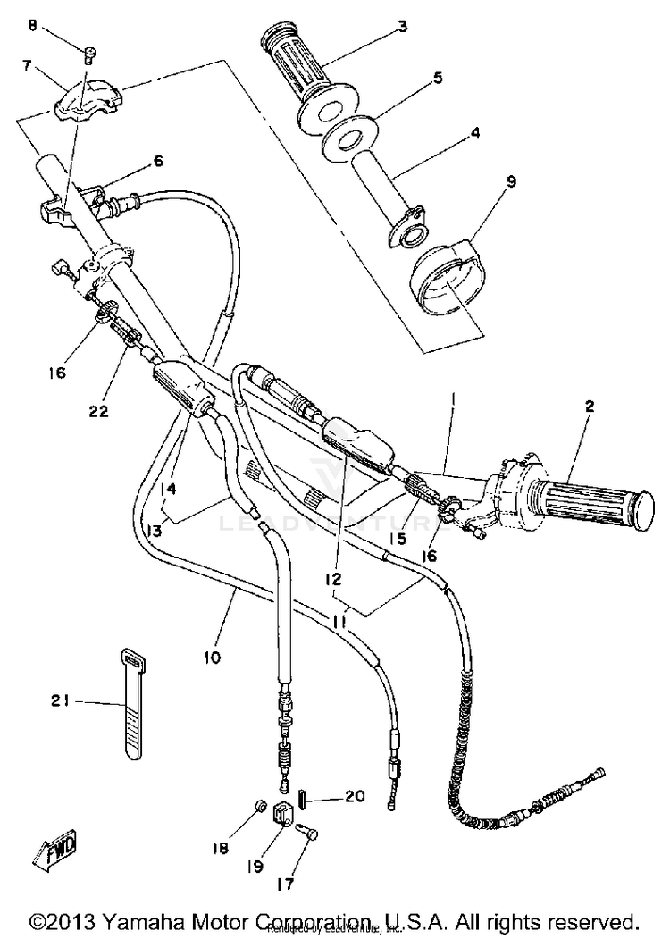 Handlebar-Cable Schematic