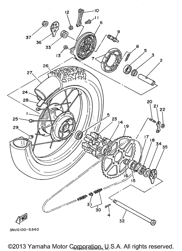 Rear Wheel Schematic
