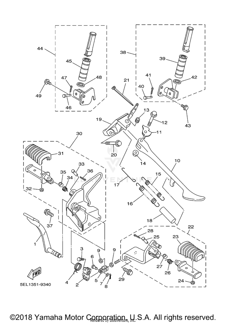 Stand Footrest Schematic