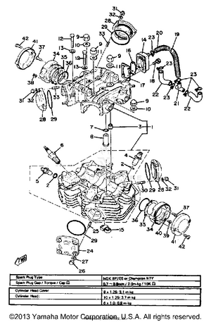 Cylinder Head Cylinder Head Cover Schematic